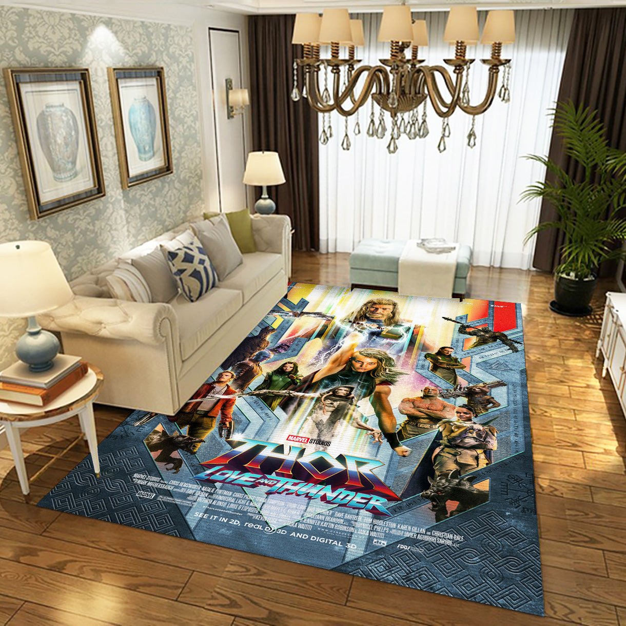 Thor Love And Thunder Movie Area Rug, Bedroom Rug - Home US Decor - Indoor Outdoor Rugs 3
