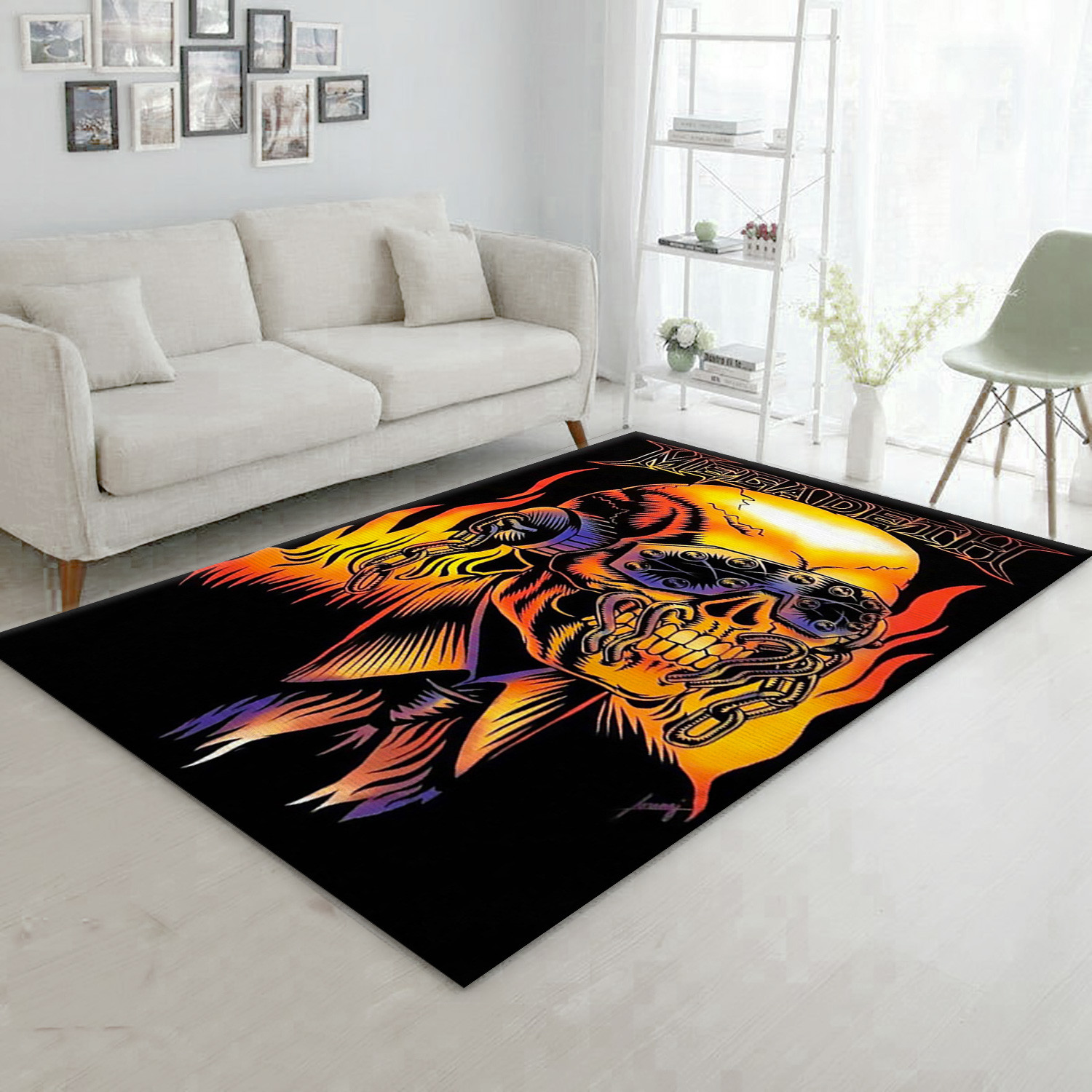 Megadeth Band Area Rug Music Floor Decor Carpet Titles 2