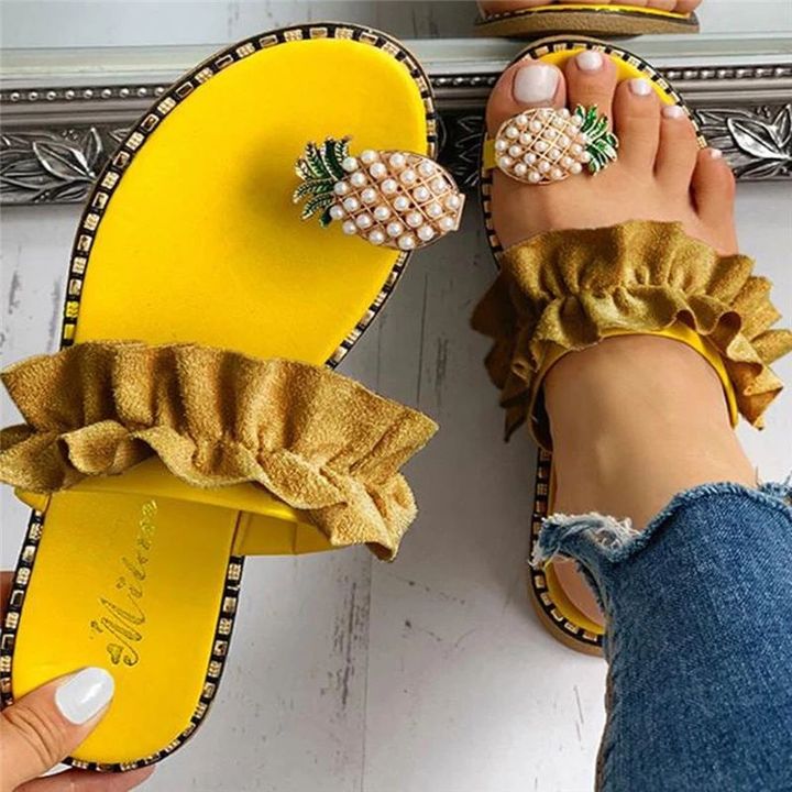 Pineapple Toe Ring Sandals