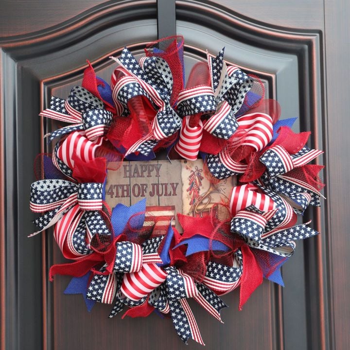 July 4th Welcome Wreath