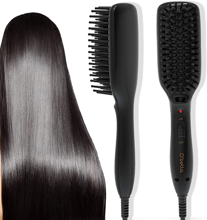 Hair Straightener Brush for Women Home & Travel