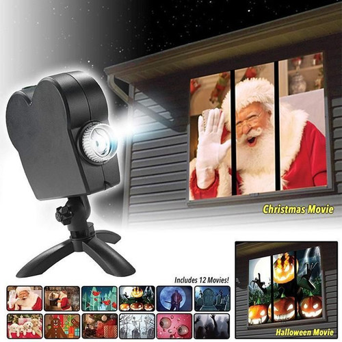 Christmas Holographic Projector 12 Movies