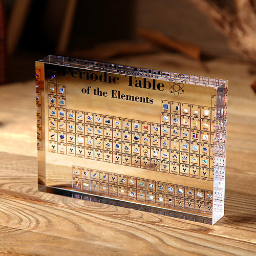 Periodic Table Display With Real Elements