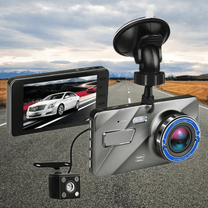 Front And Rear Dash Cam Surveillance (1080P Hd)