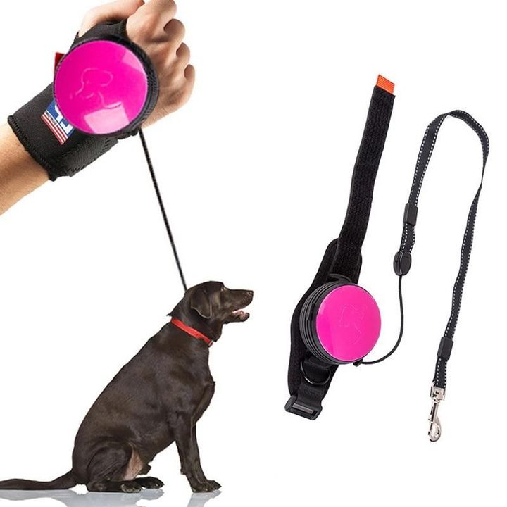 Hands Retractable Dog Leash - Wrist Strap 3M Reflective Dog Leash