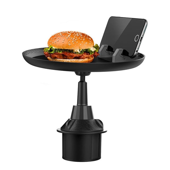 Car Cup Holder Tray Table Drink Food Stand Tray With Phone Holder For Eating
