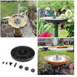 Solar Powered Bird Bath Water Fountain Pump - Garden And Pond