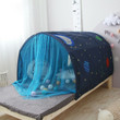 Premium Indoor Pop Up Bed Tent Kids Twin Size Over Bed Tent Topper