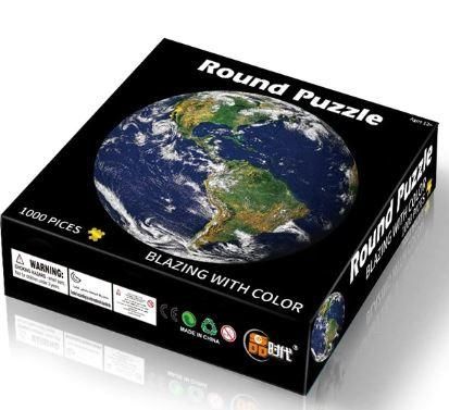 1000 Piece Round Earth Jigsaw Puzzle