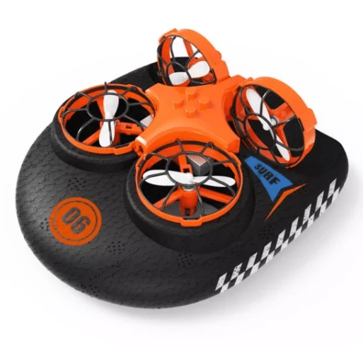 Hovercraft Drone For Air, Land & Water 3-In-1
