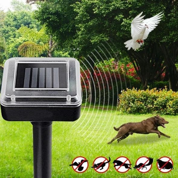 Outdoor Solar Ultrasonic Pest Repellent - Ultrasonic Animal Repellent Outdoor - Solar Powered Waterproof Animal Repeller