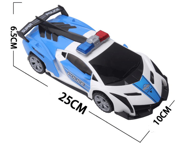 360 Rotating Light Up Police Car Toy