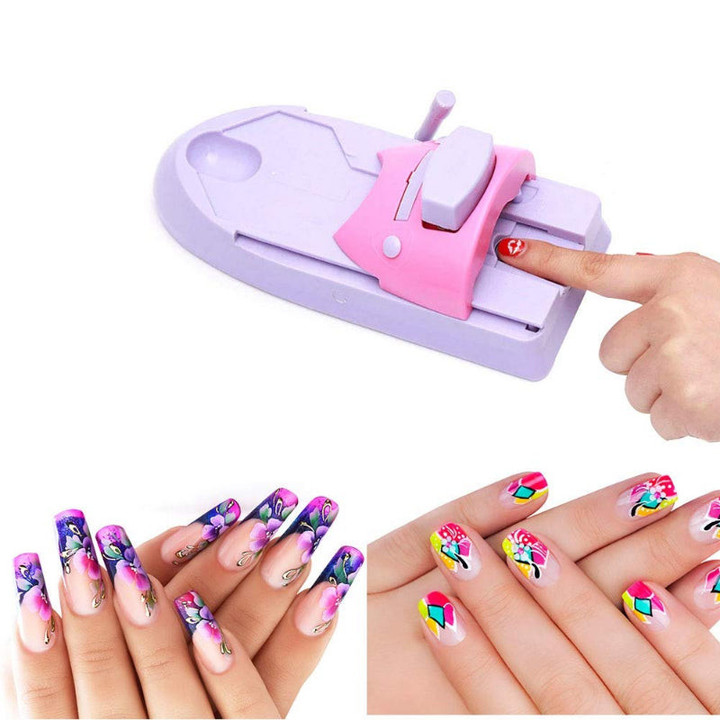 Beauty Nail Art Printer Easy Printing Pattern Stamp Manicure