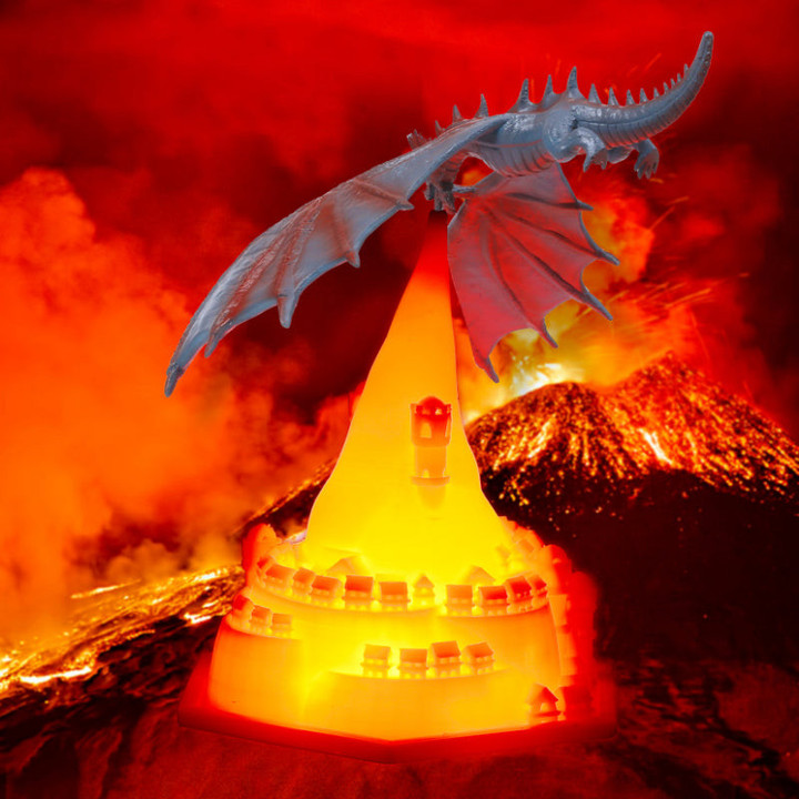 Dragon Night Light - 3D Printing Fire Breathing Dragon Lamp