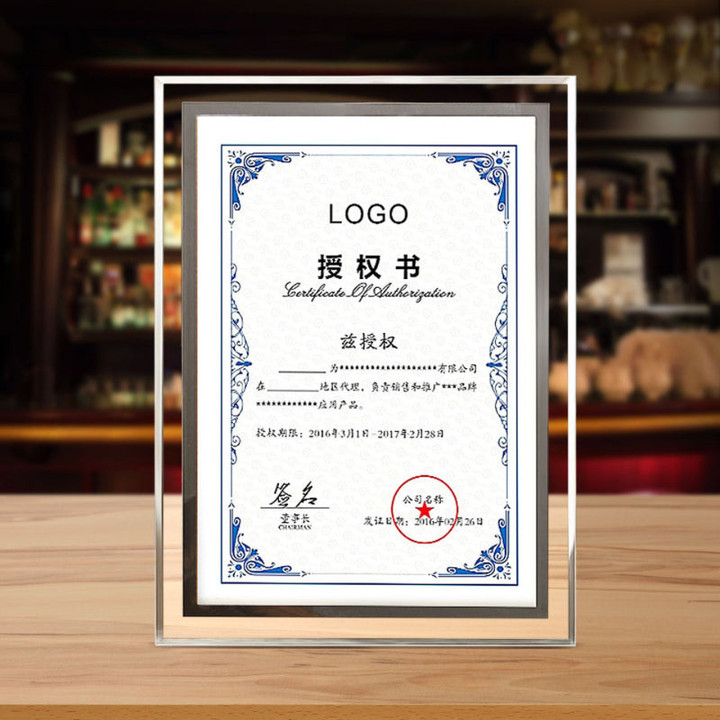 Certificate graduation Frame for Tabletop
