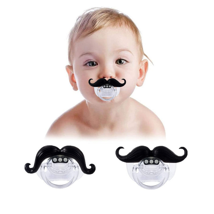 Mustache Pacifier for Newborns Boys and Girls