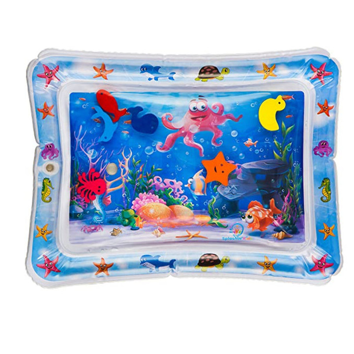 Tummy Time Water Mat - Baby Inflatable Aquarium Water Mat Toy