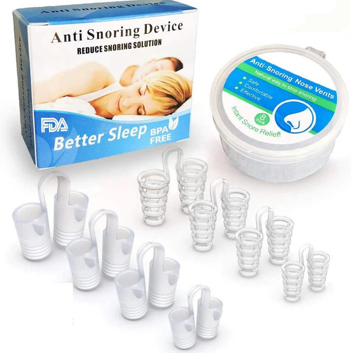 Anti Snoring Device - Nasal Dilator Sleep Aid (8 Pcs)