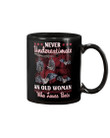 Bats Never Underestimate Old Woman Mug Gifts For Birthday, Thanksgiving Anniversary Ceramic Coffee 11-15 Oz