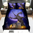 Halloween Jack-O-Lantern On The Grave Artwork Bed Sheets Spread Duvet Cover Bedding Sets