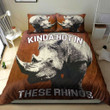 3D Rhinoceros Kinda Hot In These Rhinos  Bed Sheets Spread  Duvet Cover Bedding Sets