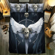 Skull Angles Bed Sheets Duvet Cover Bedding Set Great Gifts For Birthday Christmas Thanksgiving