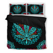 Cannabis Mandala Pattern  Bed Sheets Spread  Duvet Cover Bedding Sets