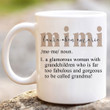 Personalized Mimi Definition Ceramic Coffee Mug, Mimi Dictionary Gift, Grandma Gift From Grandkids, Gift For Nana Mimi Gigi Grandma On Birthday Mothers Day