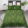 Bamboo Nature Green Bed Sheets Spread Duvet Cover Bedding Sets