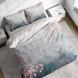 Peach Blossom And Sparrow Bed Sheets Spread  Duvet Cover Bedding Sets