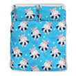 Hippo Cute Pattern Bedding Set Bed Sheets Spread  Duvet Cover Bedding Sets
