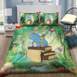 Hippo Thinking Sitting On Books Tropical  Bed Sheets Spread  Duvet Cover Bedding Sets Perfect Gifts For Hippo Lover Gifts For Birthday Christmas Thanksgiving