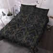 Black Marble Gold Geometric  Bed Sheets Spread  Duvet Cover Bedding Sets