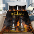 Flaming Chess Lover Duvet Cover Bedding Set