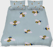 Bee Pattern Bed Sheets Duvet Cover Bedding Sets
