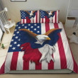 Eagle Texas And American Flag Cotton Bed Sheets Spread Comforter Duvet Cover Bedding Sets