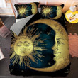 Moon And Sun Cotton Bed Sheets Spread Comforter Duvet Cover Bedding Sets