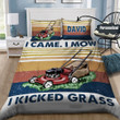 Personlized Lawn Mower I Came I Mow I Kicked Grass Bedding Set Cotton Bed Sheets Spread Comforter Duvet Cover Bedding Sets