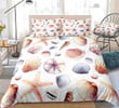 Shells And Starfish Ocean Cotton Bed Sheets Spread Comforter Duvet Cover Bedding Sets