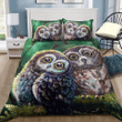 Owl Couple For Night Dream Bedding Set Cotton Bed Sheets Spread Comforter Duvet Cover Bedding Sets
