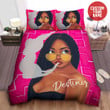 African American Black Girl Smoking Personalized Custom Name Duvet Cover Bedding Set