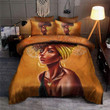 Black Woman With Bandana Duvet Cover Bedding Set