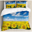 Sunflower Field Bedding Set Bed Sheets Spread Comforter Duvet Cover Bedding Sets