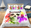 Jesus Christ Crown Skull Cotton Bed Sheets Spread Comforter Duvet Cover Bedding Sets