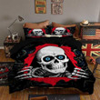 Skull Tearing Through Skin Cotton Bed Sheets Spread Comforter Duvet Cover Bedding Sets