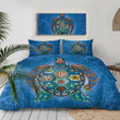 Mandala Turtles Blue Cotton Bed Sheets Spread Comforter Duvet Cover Bedding Sets