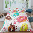 Donuts Dessert Cotton Bed Sheets Spread Comforter Duvet Cover Bedding Sets