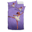 Black Ballet Dancer Dancing Cotton Bed Sheets Spread Comforter Duvet Cover Bedding Sets