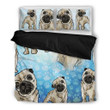 Pug Lover Dog Themed Cotton Bed Sheets Spread Comforter Duvet Cover Bedding Sets