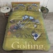 Golf I Plan On Golfing Cotton Bed Sheets Spread Comforter Duvet Cover Bedding Sets